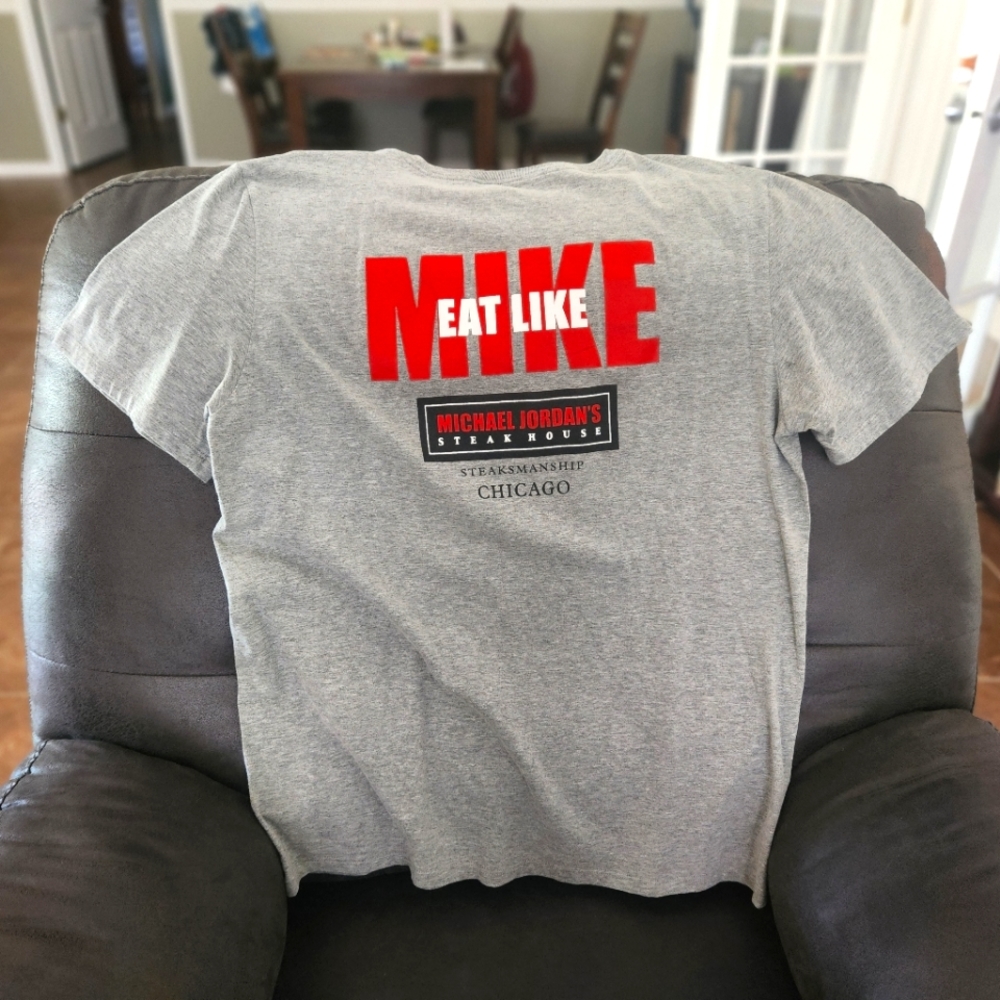 Jordan Brand T-Shirt (Grey Large) from Michael Jordan's Steakhouse in Chicago